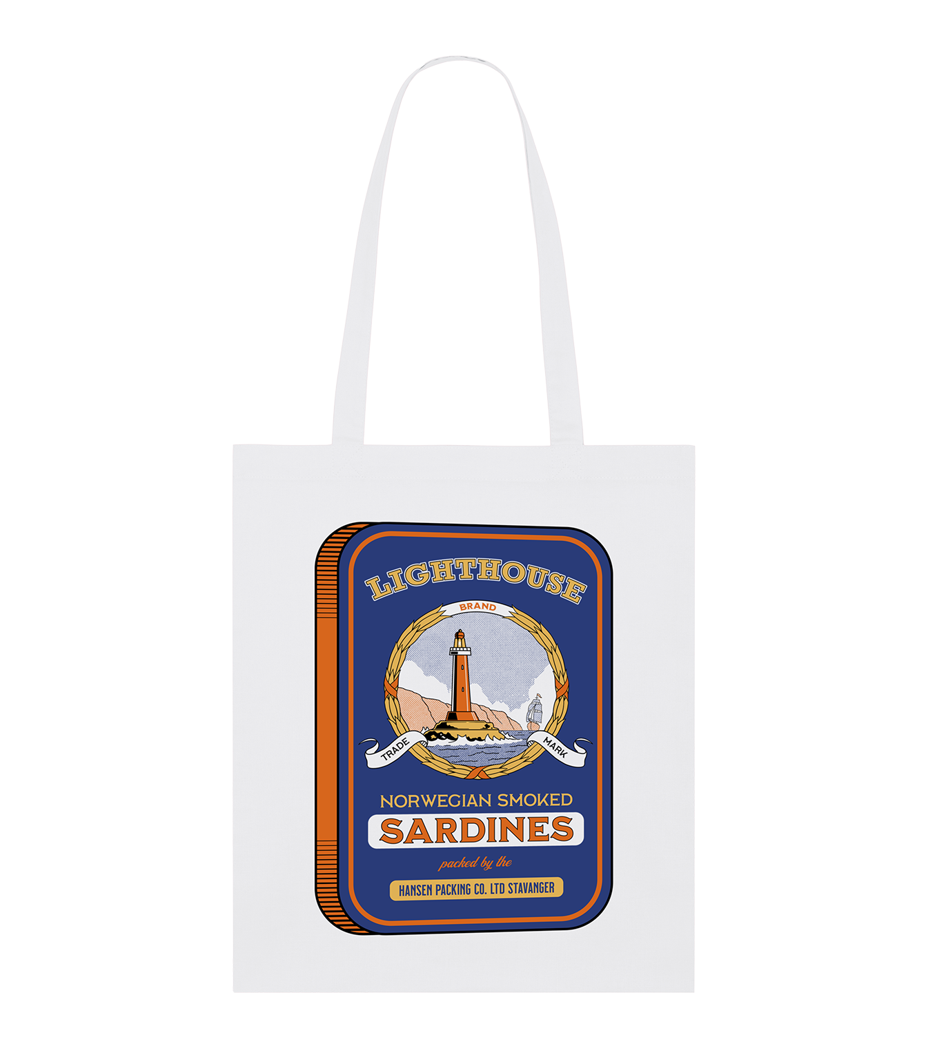 Lighthouse Sardines Tote Bag