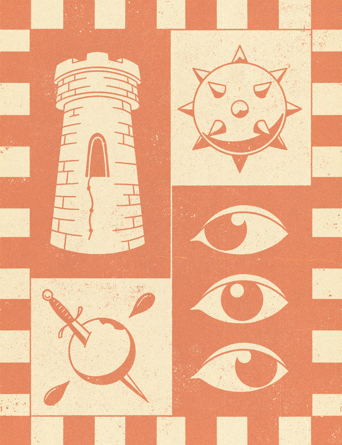 Tarot II Art Print (Red)