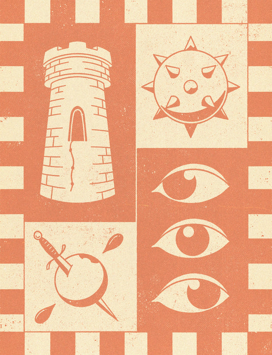 Tarot II Art Print (Red)