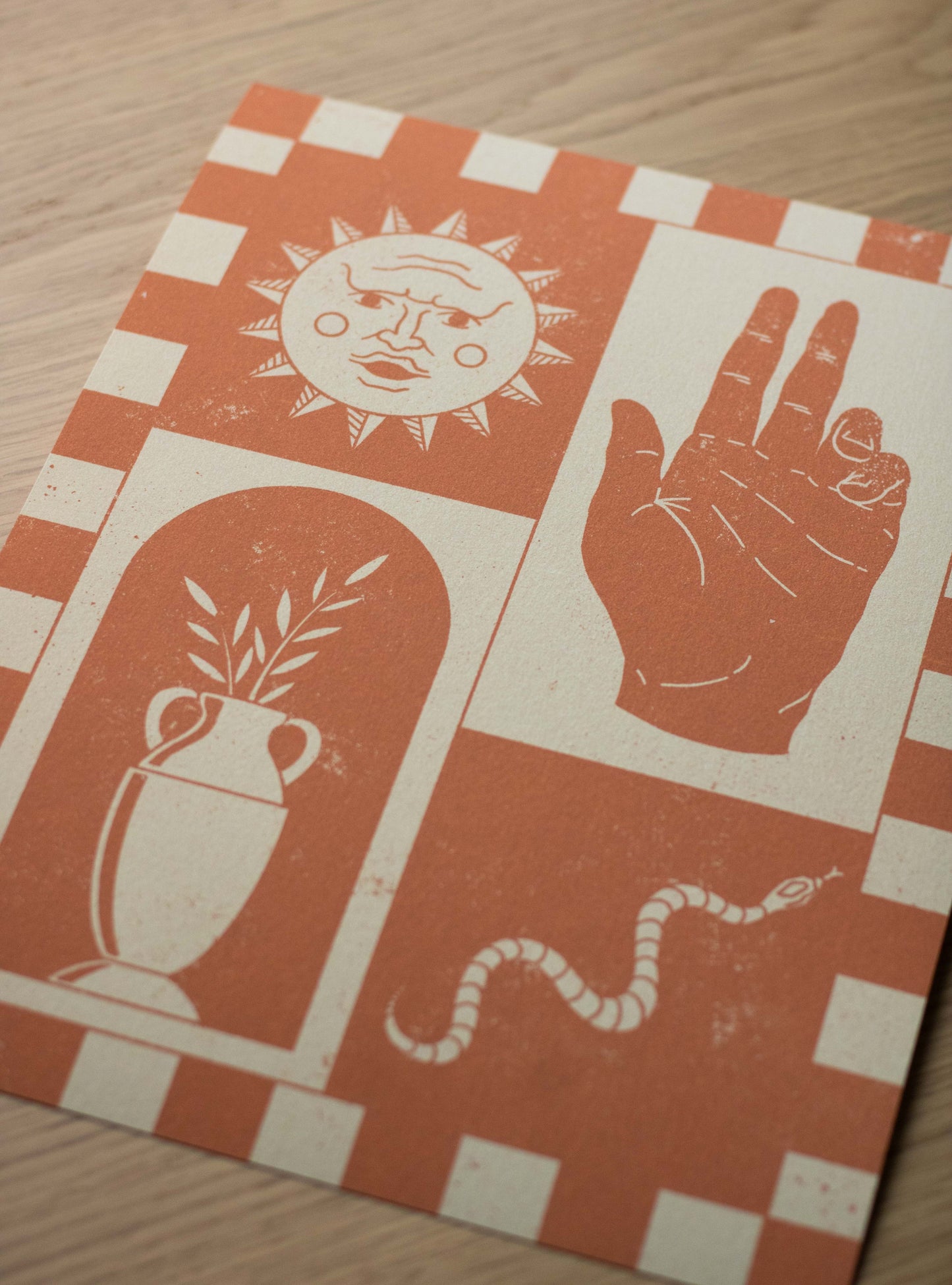 Tarot I Art Print (Red)